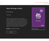 About Writing: A Guide